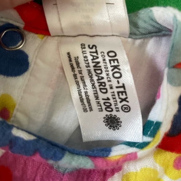 Hanna Andersson Flutter Sleeve Muslin Flower Frenzy Dress 3-6 months - Picture 5 of 8